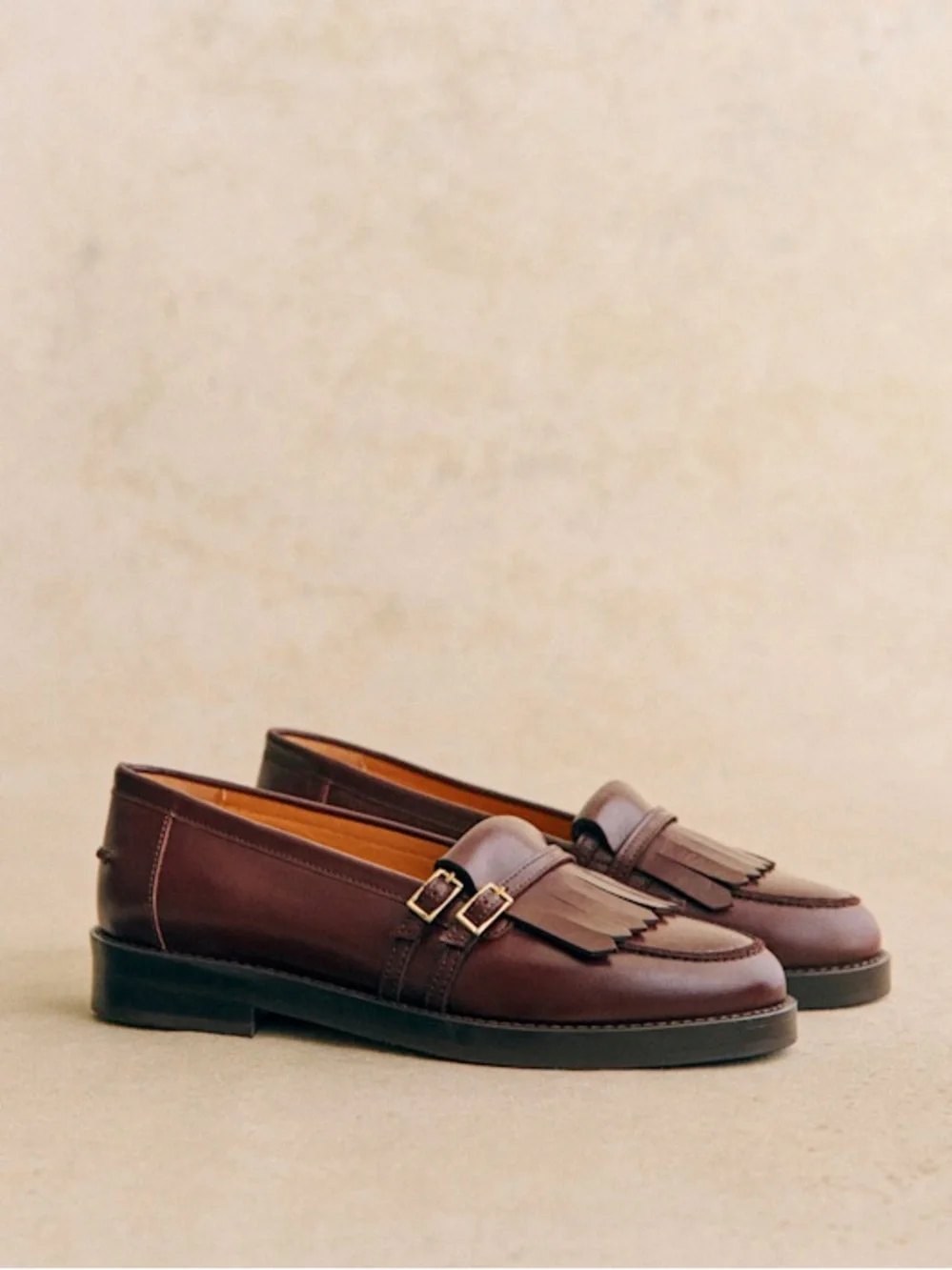 Sézane Joey Loafers in Glossy Chocolate FR 39 / US 8 - Picture 5 of 10